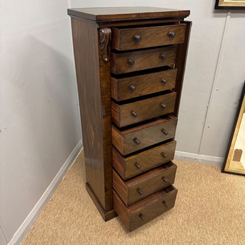 19TH CENTURY WELLINGTON CHEST - ADDITIONAL PHOTO 4