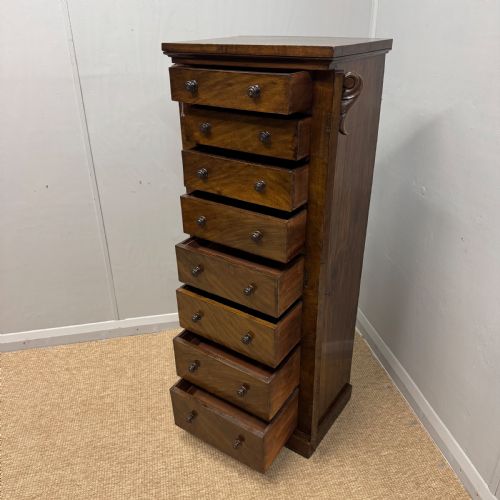 19TH CENTURY WELLINGTON CHEST - ADDITIONAL PHOTO 5