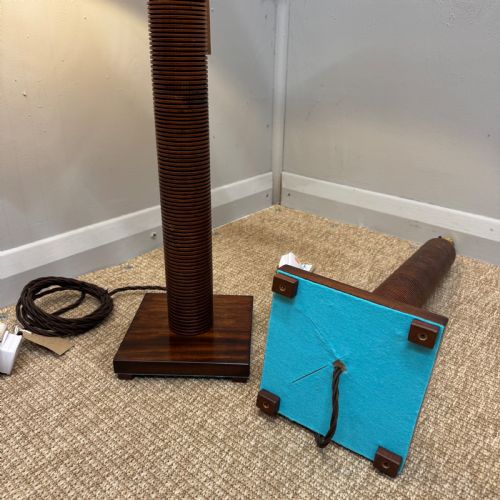 PAIR OF VICTORIAN MAHOGANY LAMPS INC PP - ADDITIONAL PHOTO 5