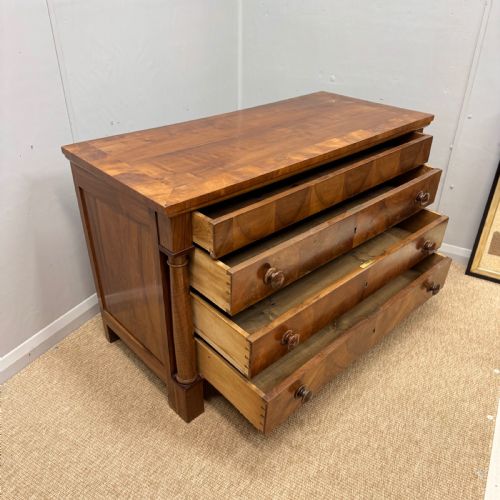FRENCH CHERRY WOOD COMMODE - ADDITIONAL PHOTO 2