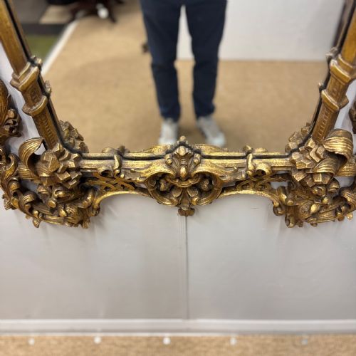 SPECTACULAR 18TH CENTURY CARVED GILTWOOD MIRROR - ADDITIONAL PHOTO 6