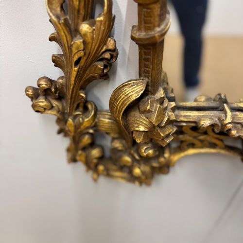 SPECTACULAR 18TH CENTURY CARVED GILTWOOD MIRROR - ADDITIONAL PHOTO 7