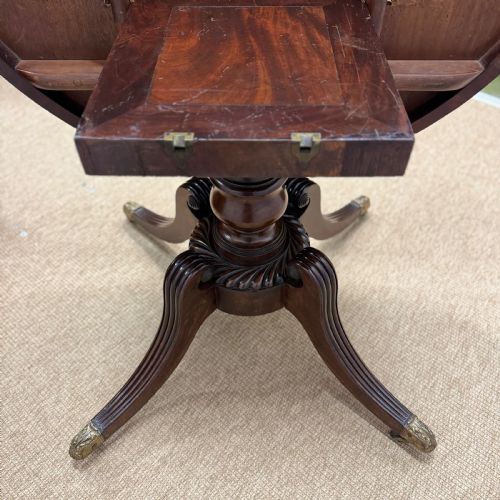 GEORGIAN PLUM PUDDING MAHOGANY CENTRE TABLE - ADDITIONAL PHOTO 7