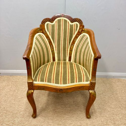 PAIR OF CHINOISERIE SATINWOOD ARMCHAIRS - ADDITIONAL PHOTO 4