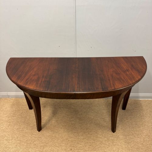 19TH CENTURY ROSEWOOD CONSOLE TABLE WITH CONCAVE LEGS - ADDITIONAL PHOTO 1