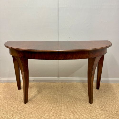 19TH CENTURY ROSEWOOD CONSOLE TABLE WITH CONCAVE LEGS - ADDITIONAL PHOTO 6