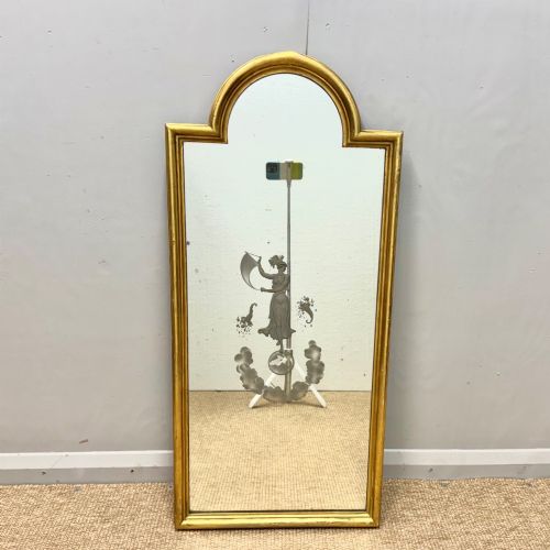NEOCLASSICAL ETCHED GILT PIER MIRROR - ADDITIONAL PHOTO 2