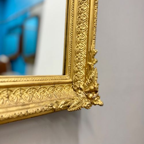 19TH CENTURY ENGLISH GILT FRAME MIRROR - ADDITIONAL PHOTO 2