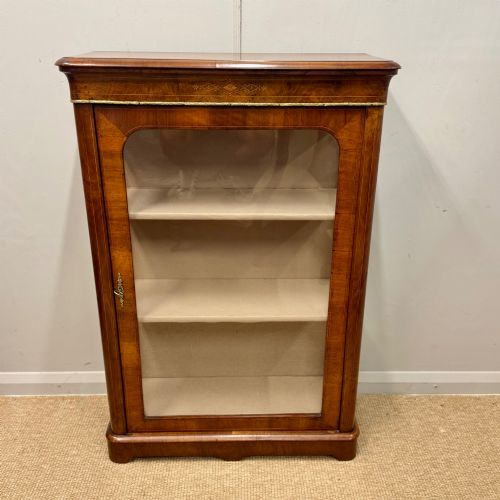 Super quality antique walnut pier cabinet