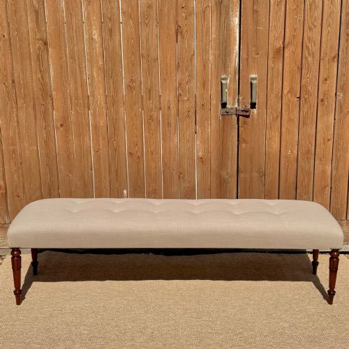 185cm Buttoned Long Stool