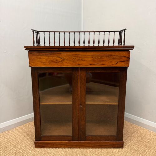 Regency Rosewood Pier Cabinet with Spindle Gallery Top