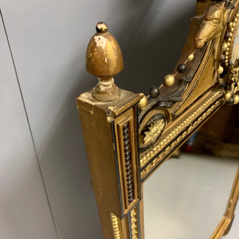 Regency style gilt pier mirror with Wedgewood plaque View V