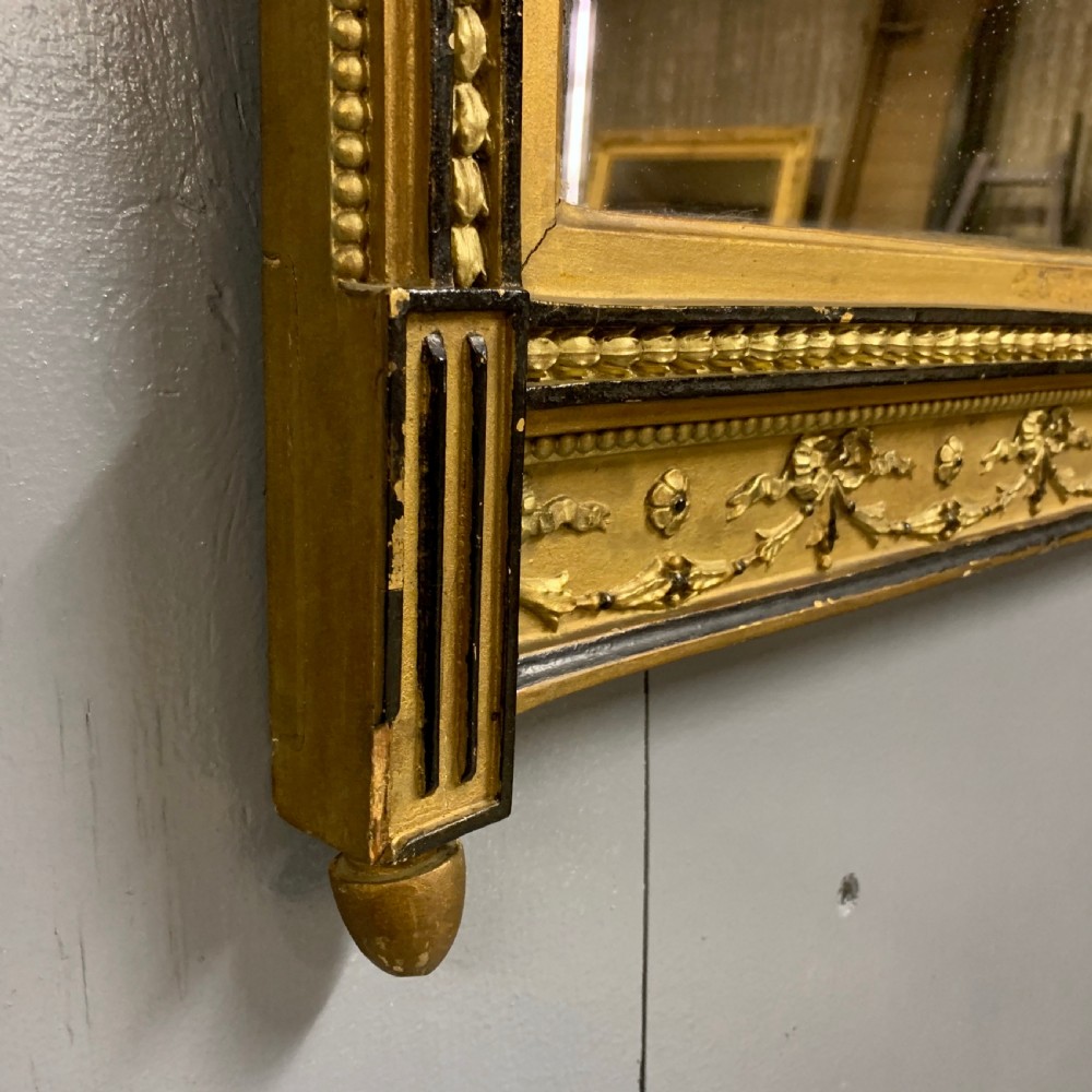 Regency style gilt pier mirror with Wedgewood plaque View VII