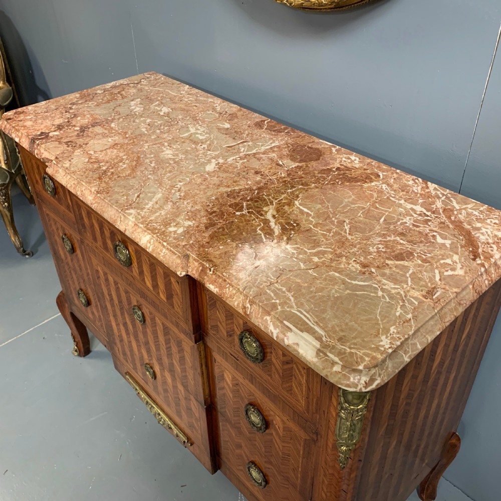 French kingwood commode with rouge marble top View VIII