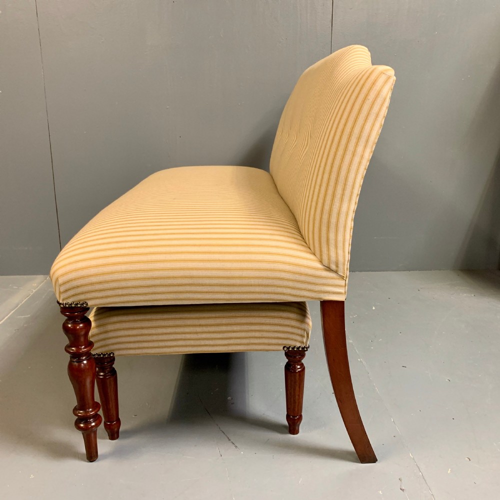 Regency window seat and low footstool set View XI