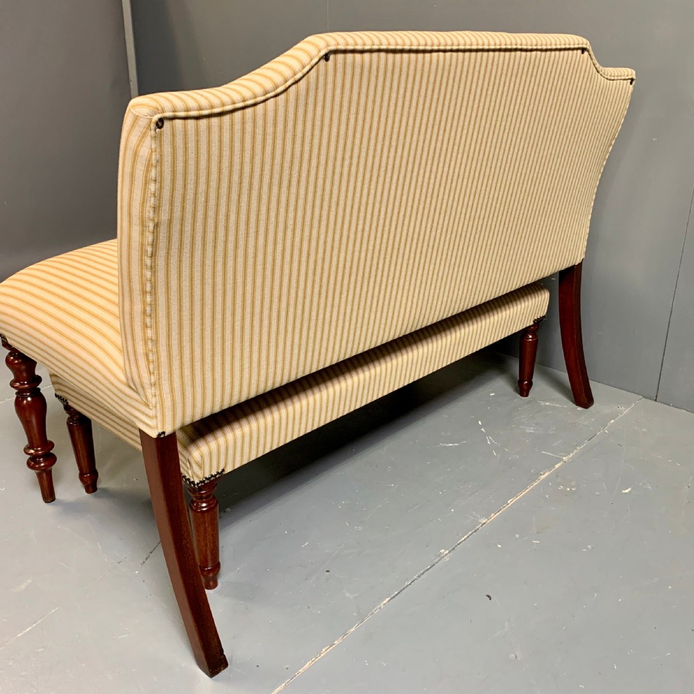 Regency window seat and low footstool set View XIII