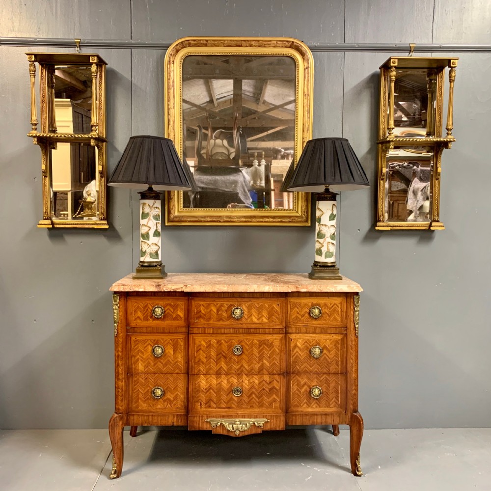 Pair of c19th gilt bracket mirrors with bevelled glass View III