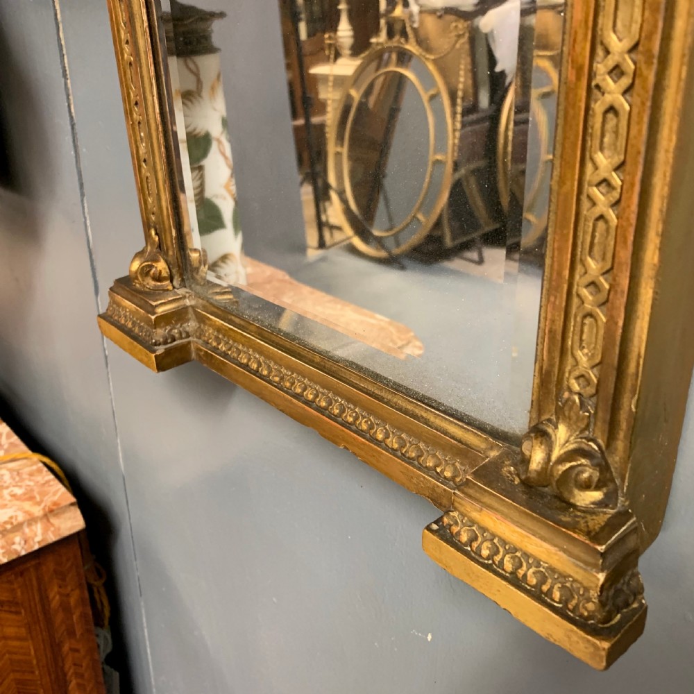 Pair of c19th gilt bracket mirrors with bevelled glass View VIII