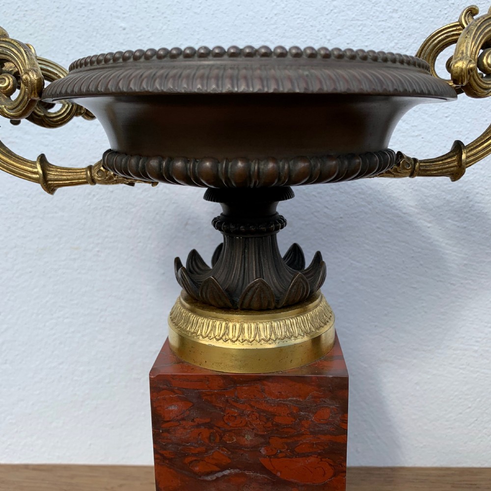 Pair of early c19th French Empire gilt bronze 