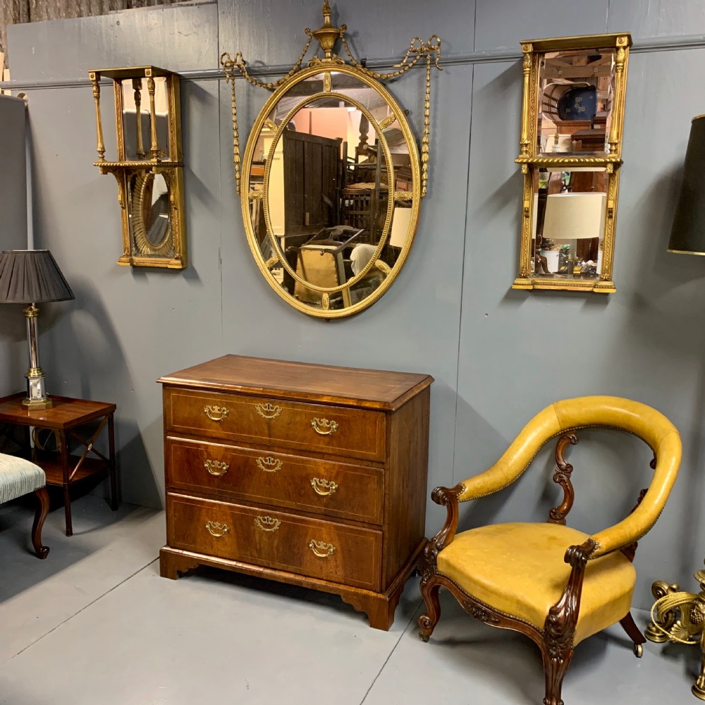 18th century English walnut chest of drawers View II