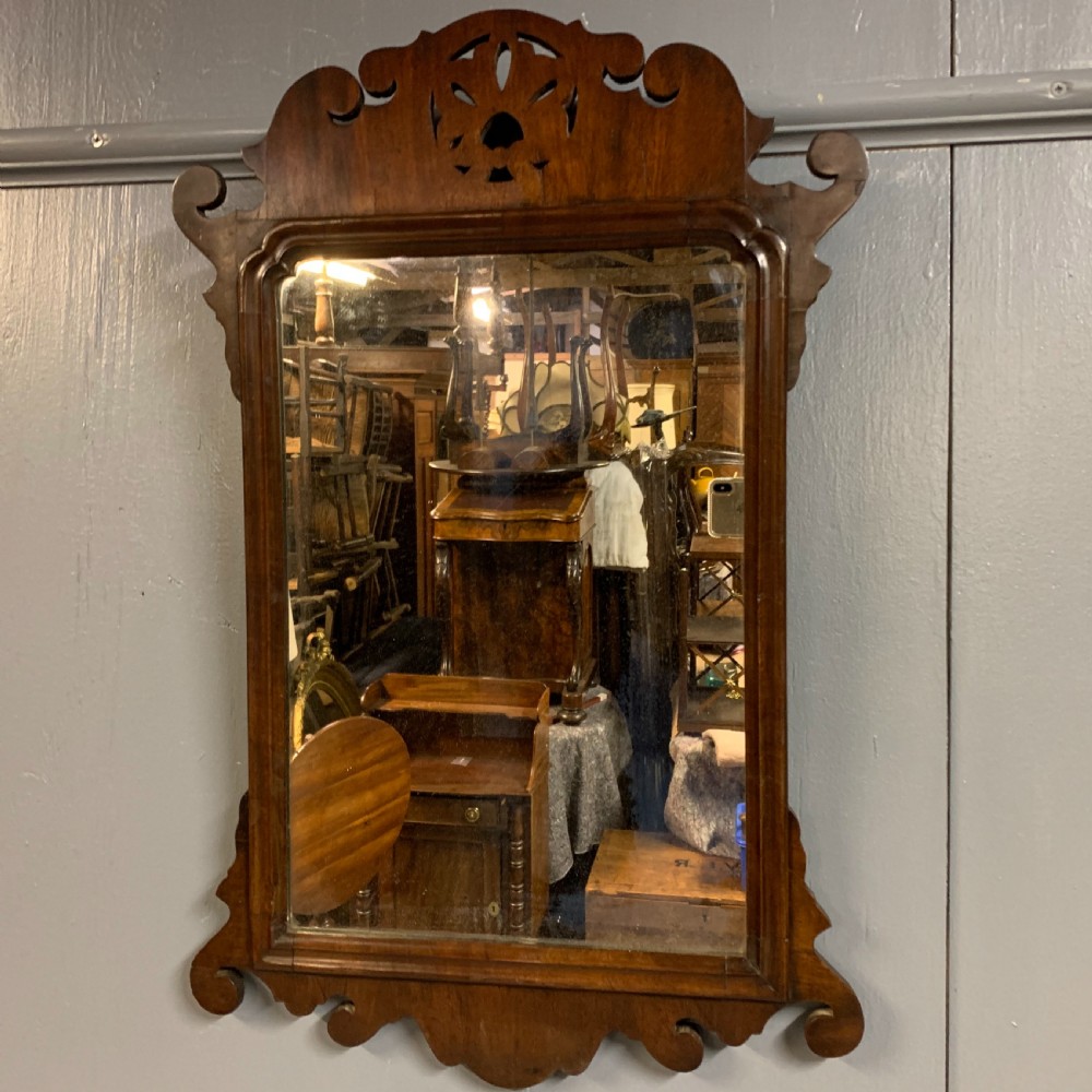 Georgian fretwork mirror with original glass
