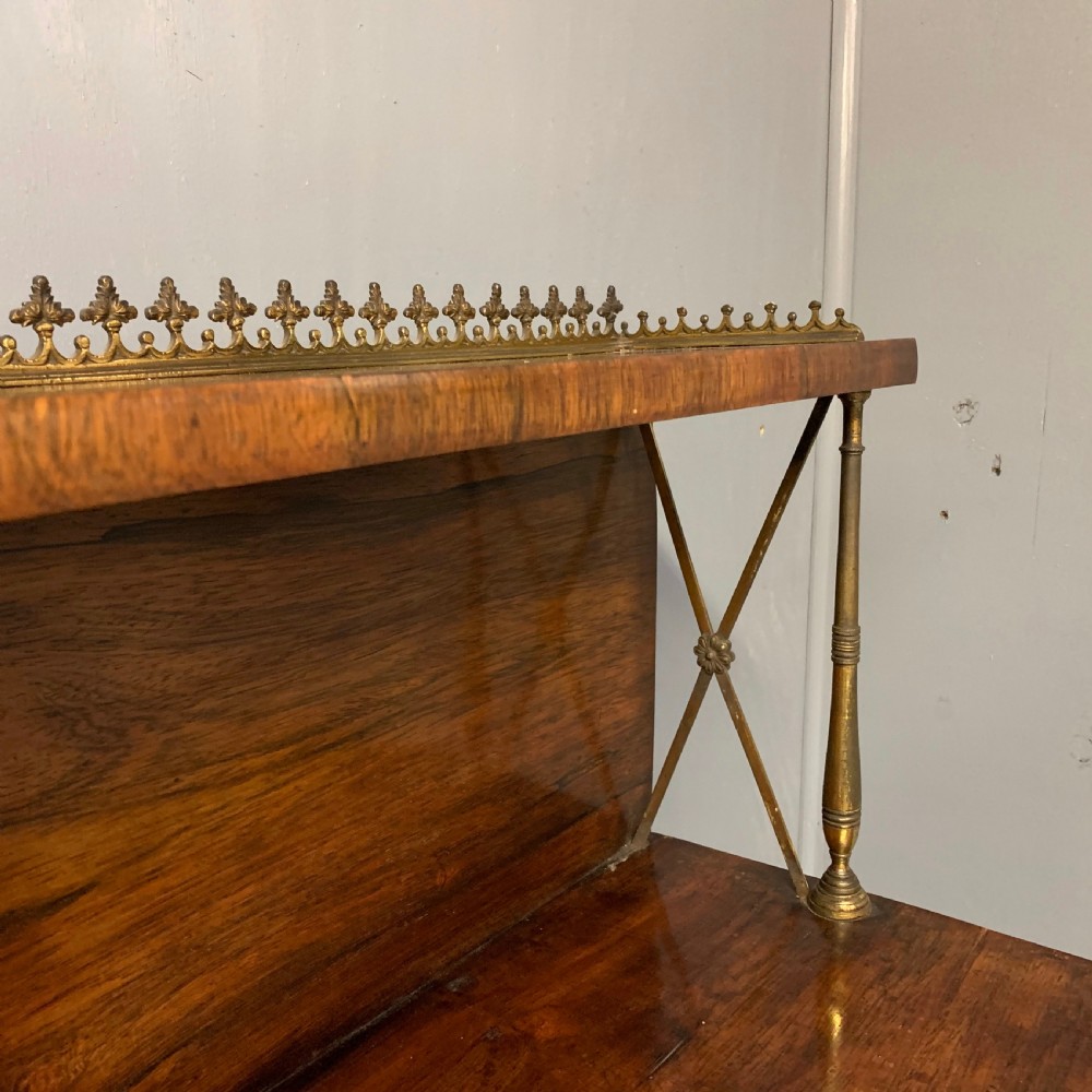 Regency rosewood and brass inlaid chiffonier  View IV