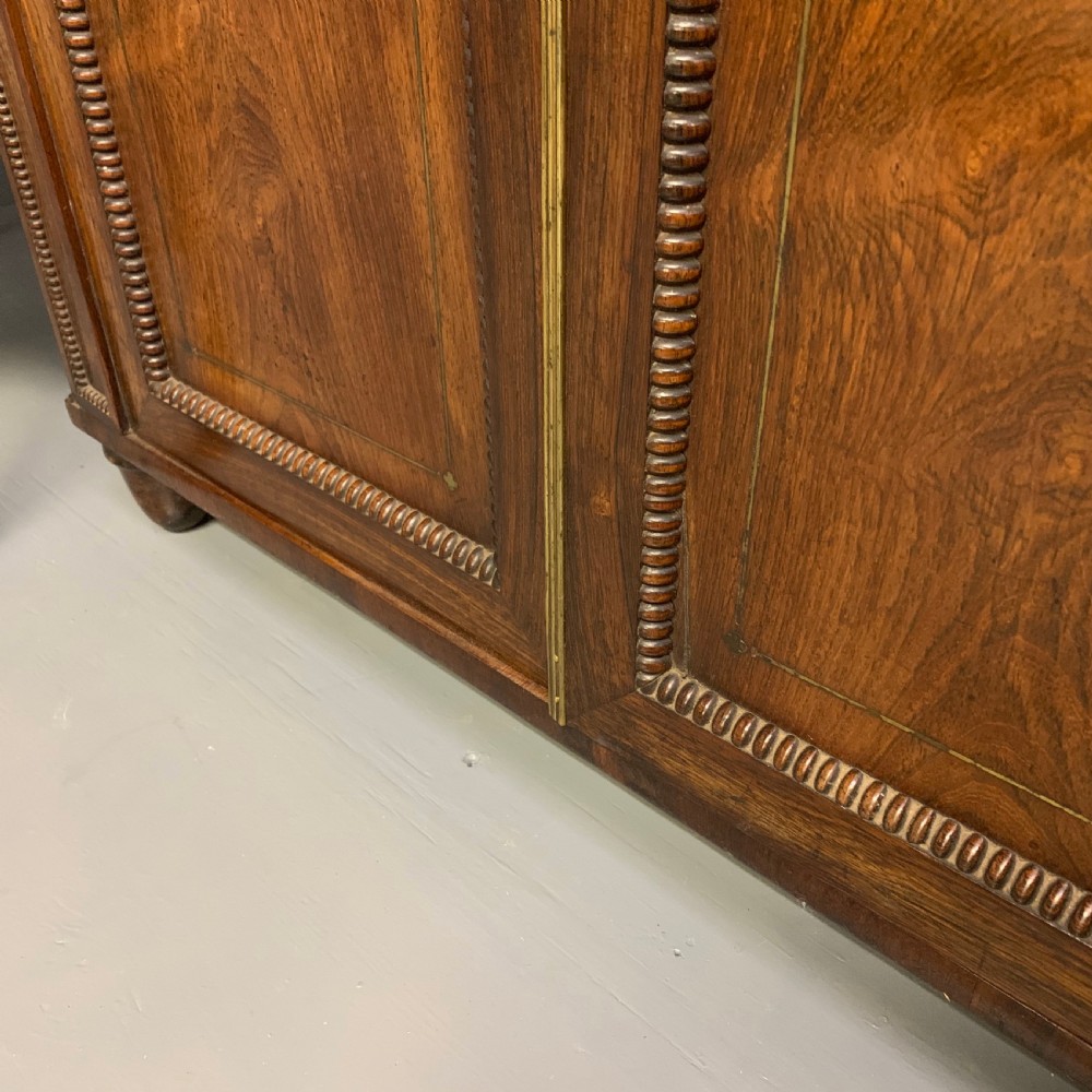 Regency rosewood and brass inlaid chiffonier  View VIII