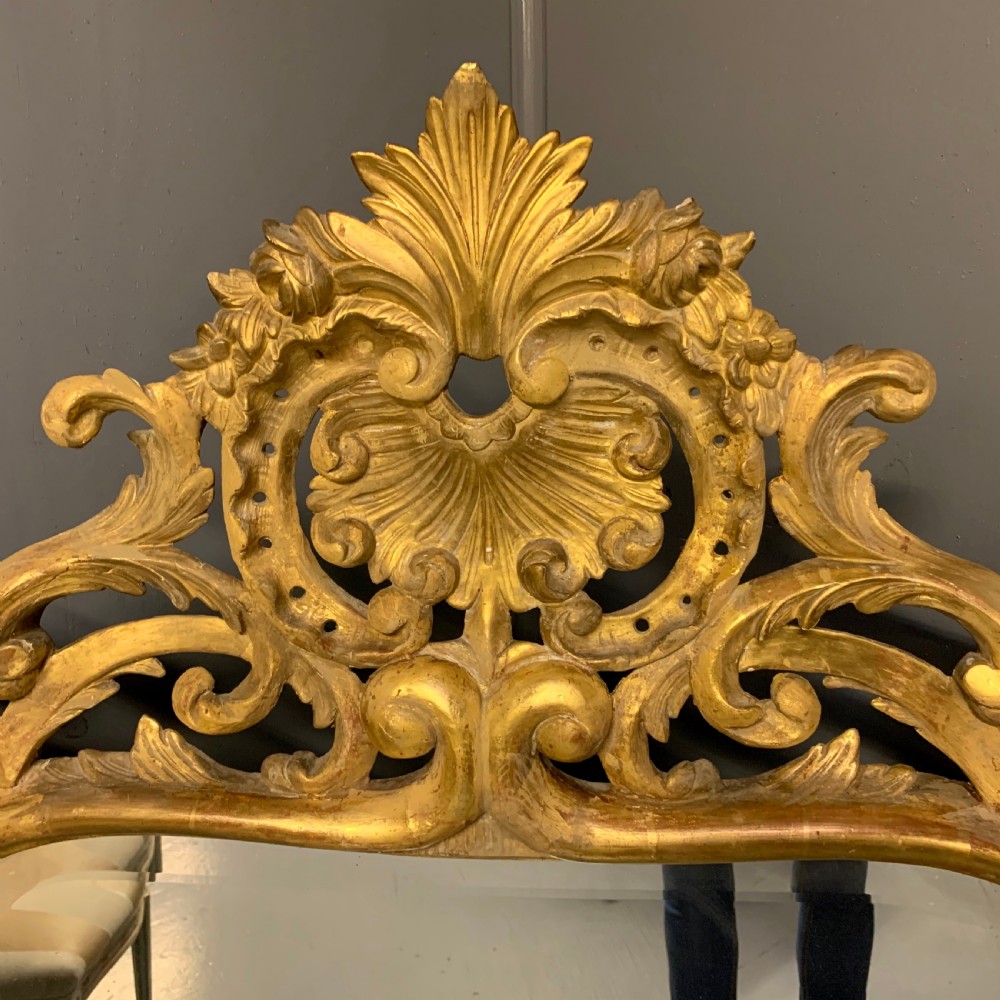 Large French giltwood mirror with bevelled glass View IV