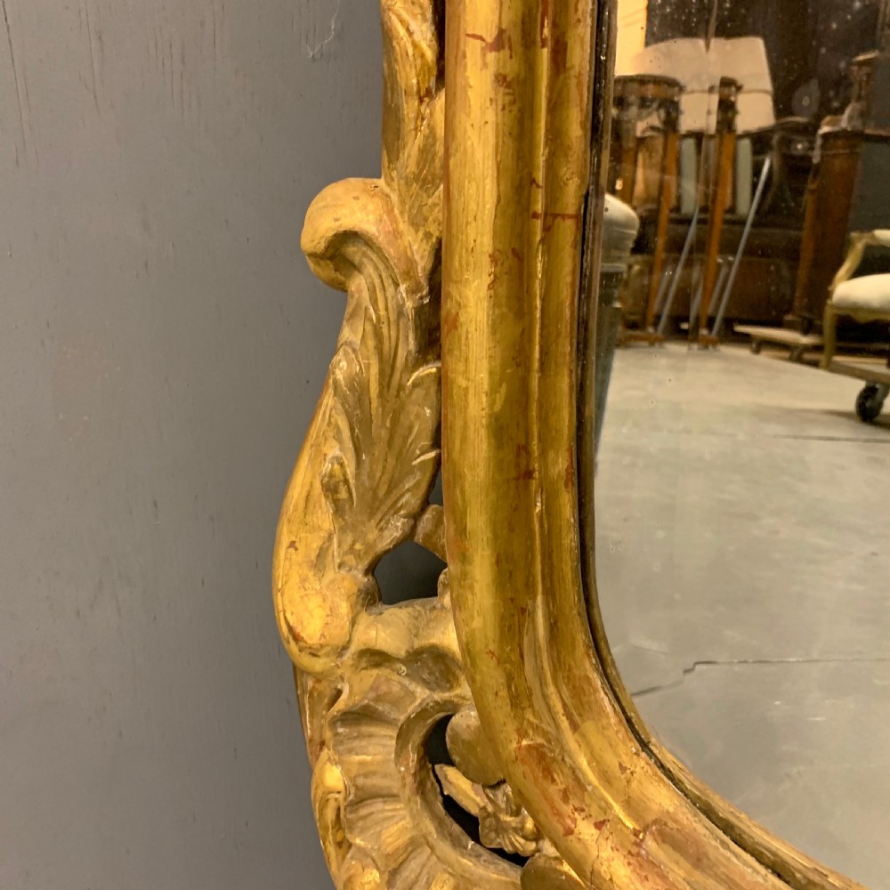Large French giltwood mirror with bevelled glass View VIII