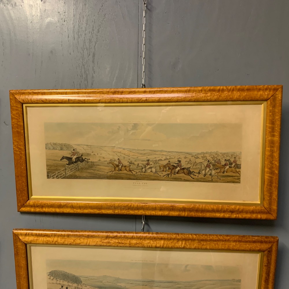 Set of 4 Leicestershire hunting scenes 1814 T. Sutherland  View VI