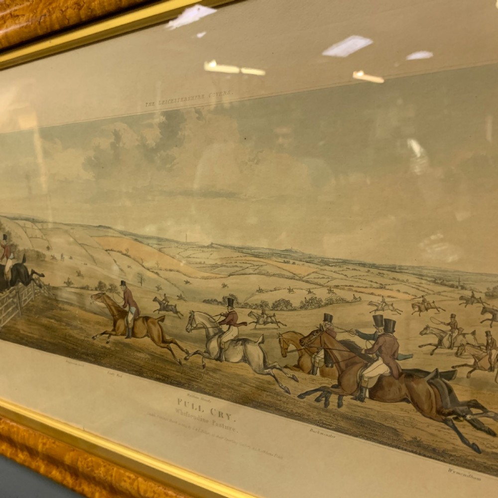 Set of 4 Leicestershire hunting scenes 1814 T. Sutherland  View VII