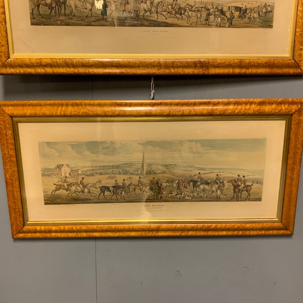 Set of 4 Leicestershire hunting scenes 1814 T. Sutherland  View IX
