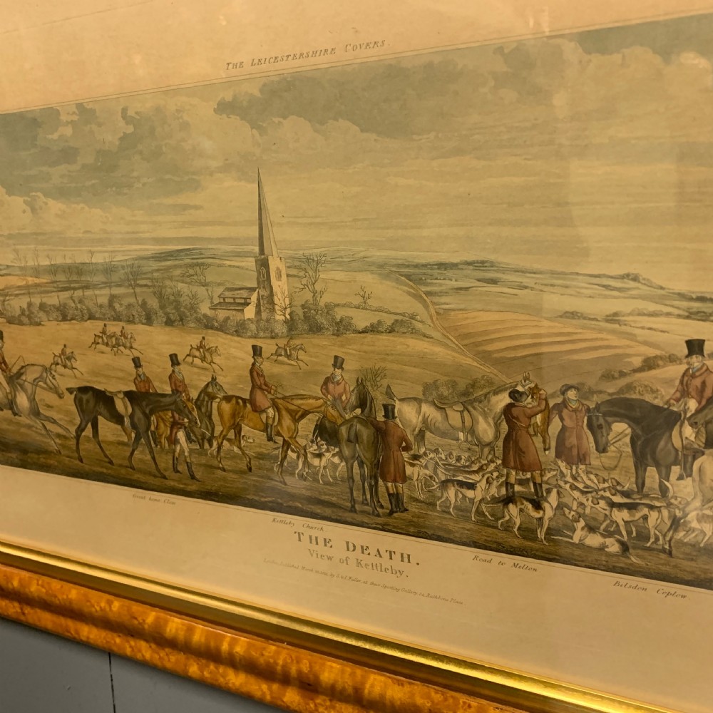 Set of 4 Leicestershire hunting scenes 1814 T. Sutherland  View X