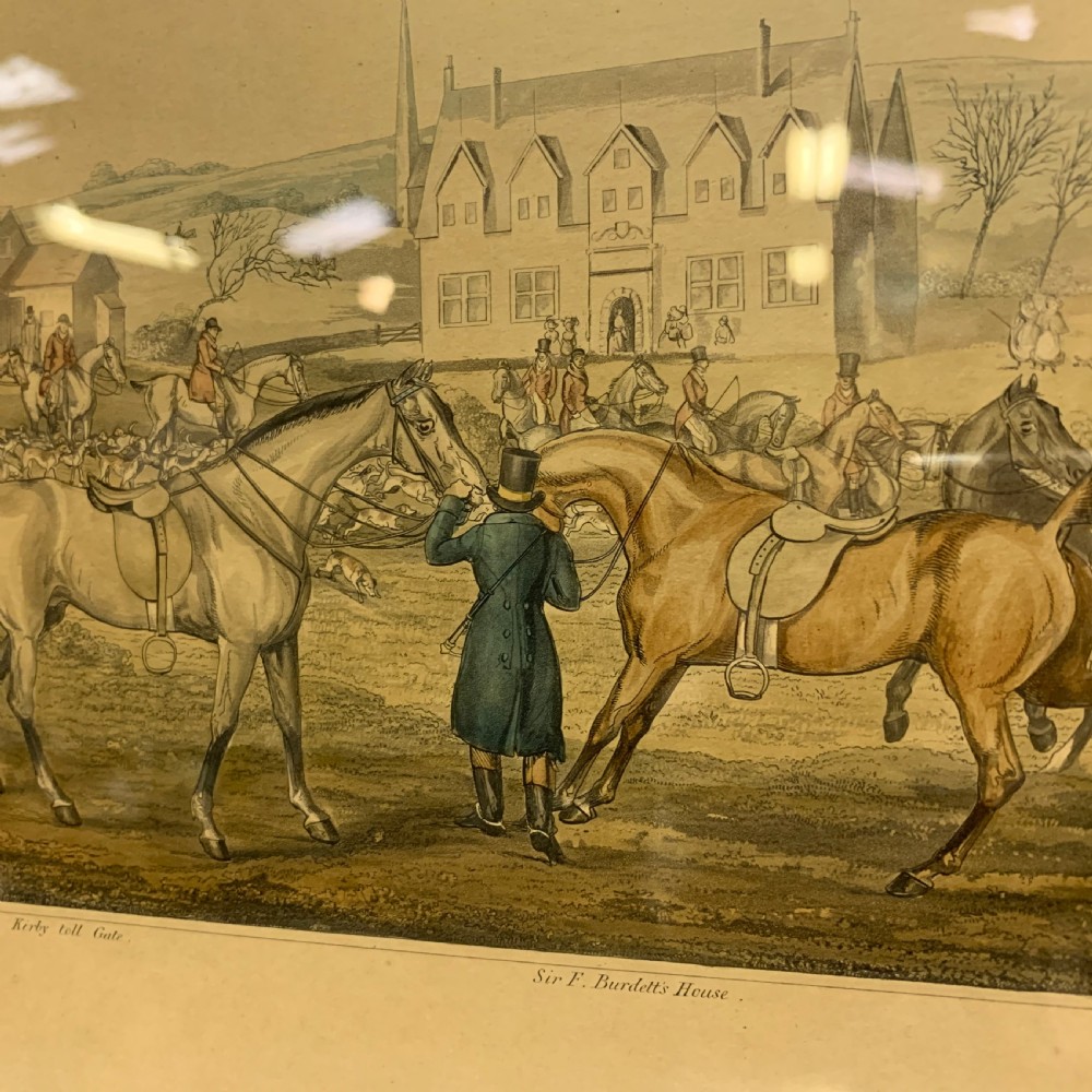 Set of 4 Leicestershire hunting scenes 1814 T. Sutherland  View XV