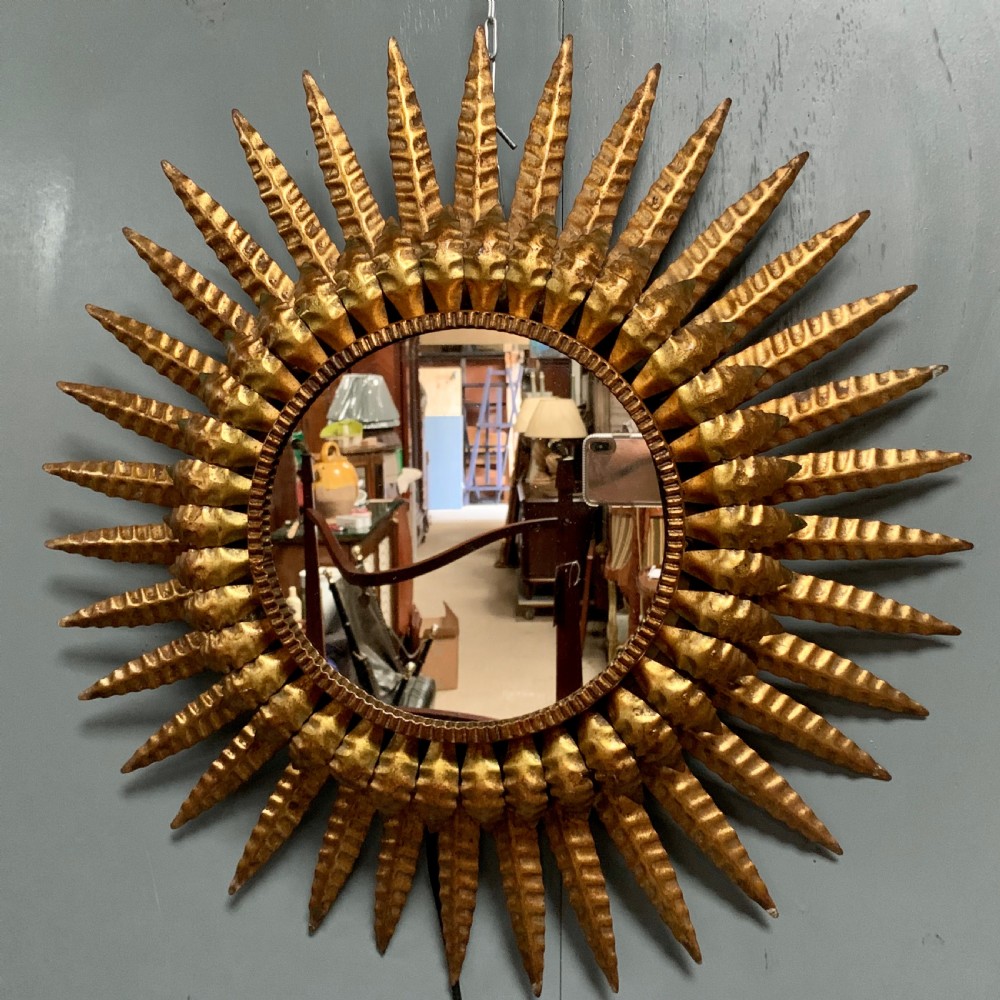 61cm diameter back lit Spanish sunburst mirror View II