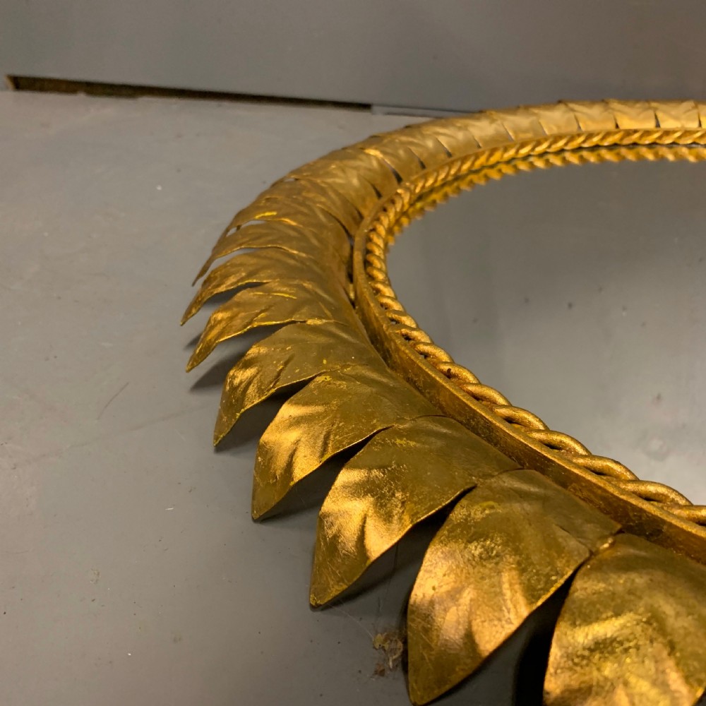 61cm diameter gilt toleware sunburst mirror View III