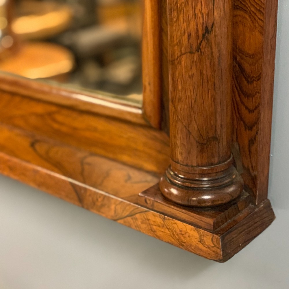 Large Regency rosewood overmantle mirror  View VI