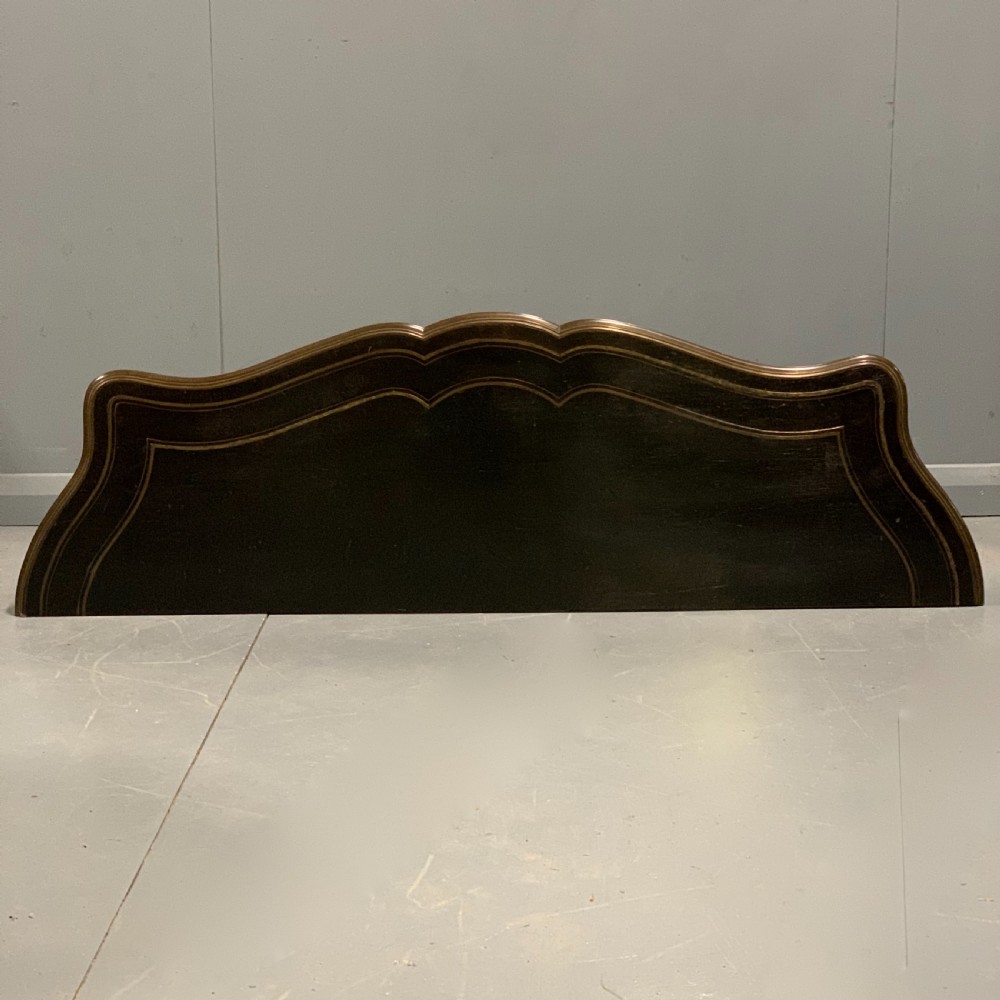 French ebonised and brass inlaid console table View VIII