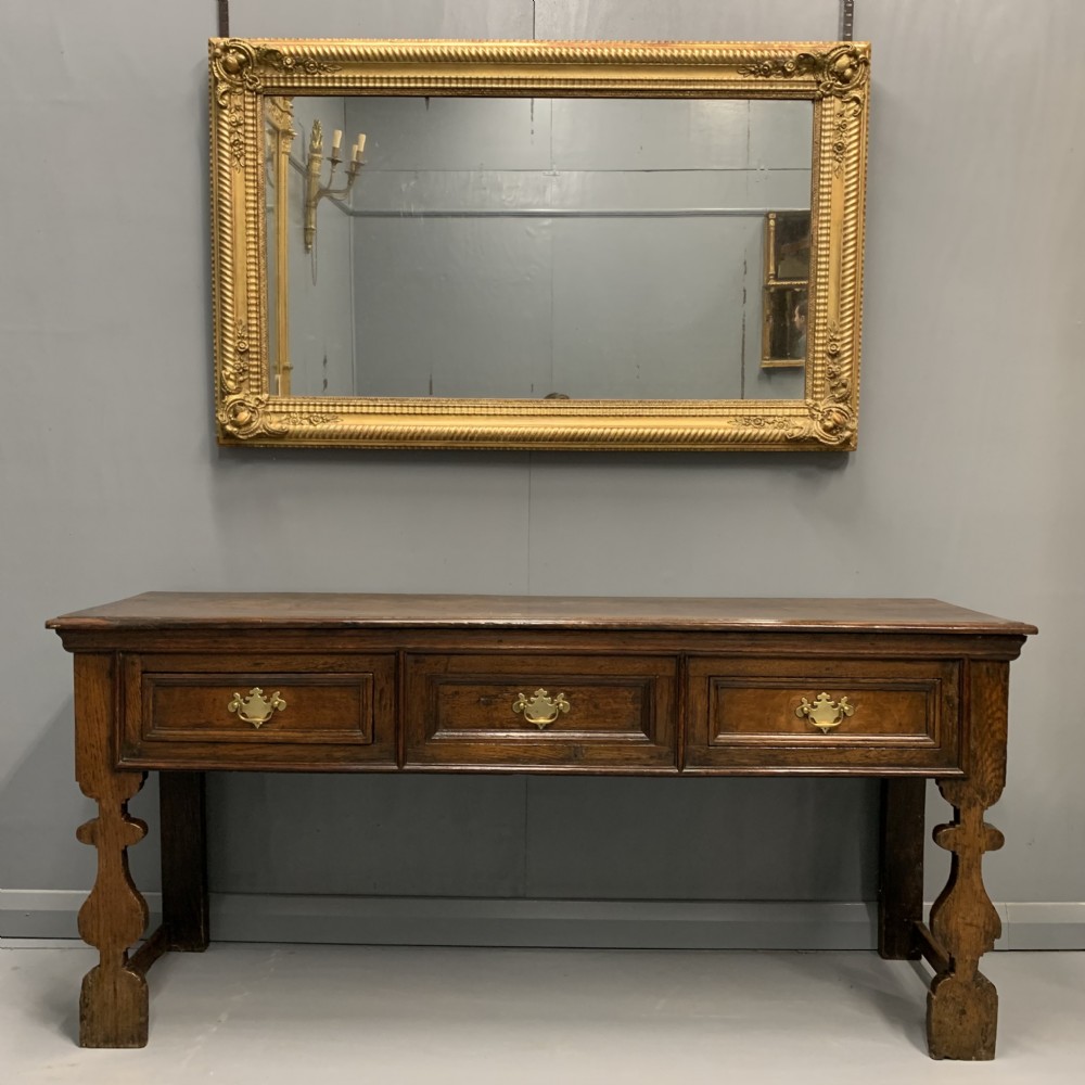 18th century English oak dresser base 