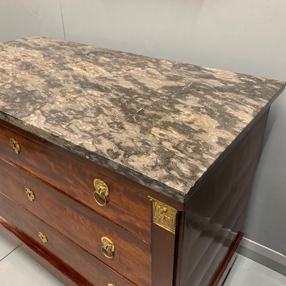 French Empire period commode with lions paw feet View VI