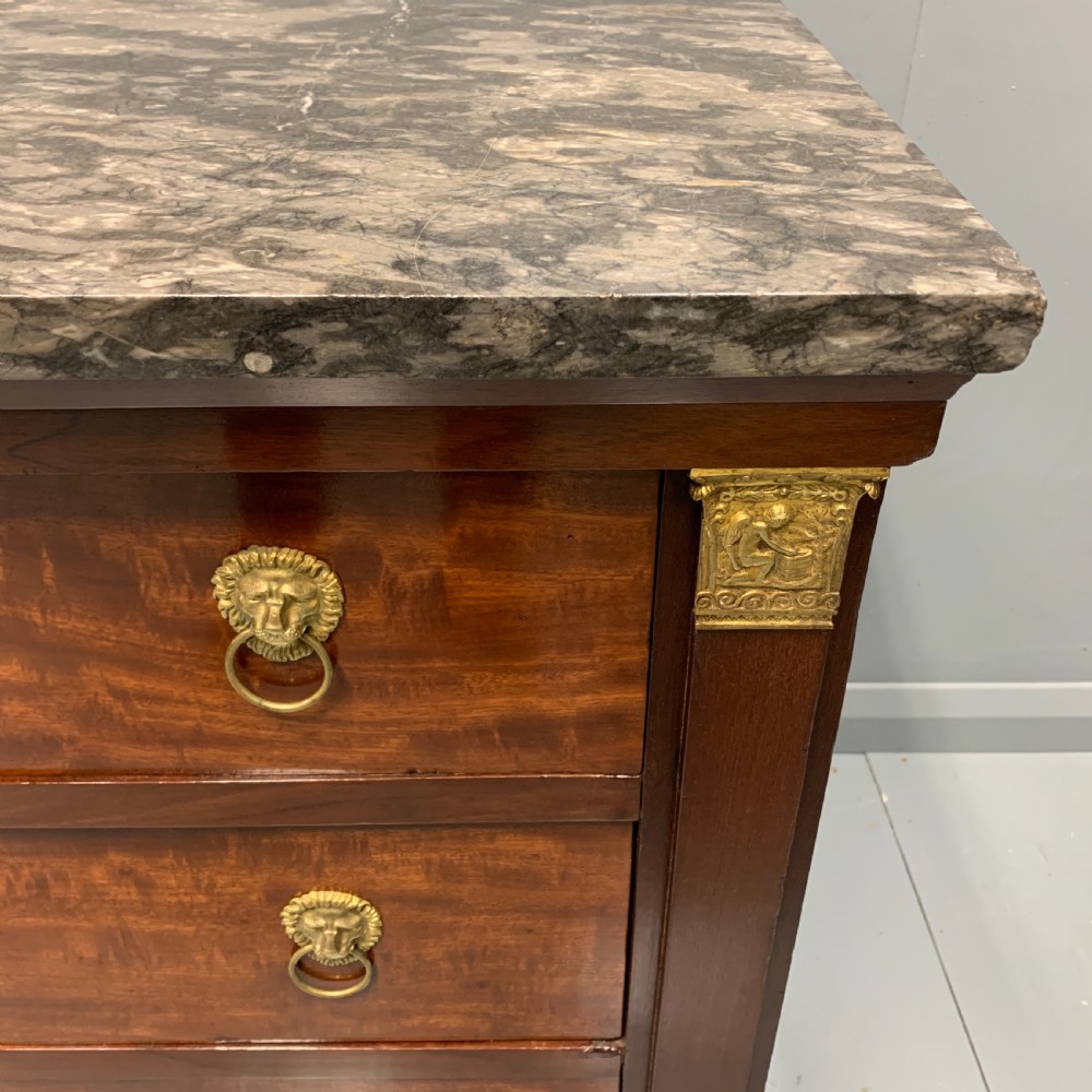 French Empire period commode with lions paw feet View VII