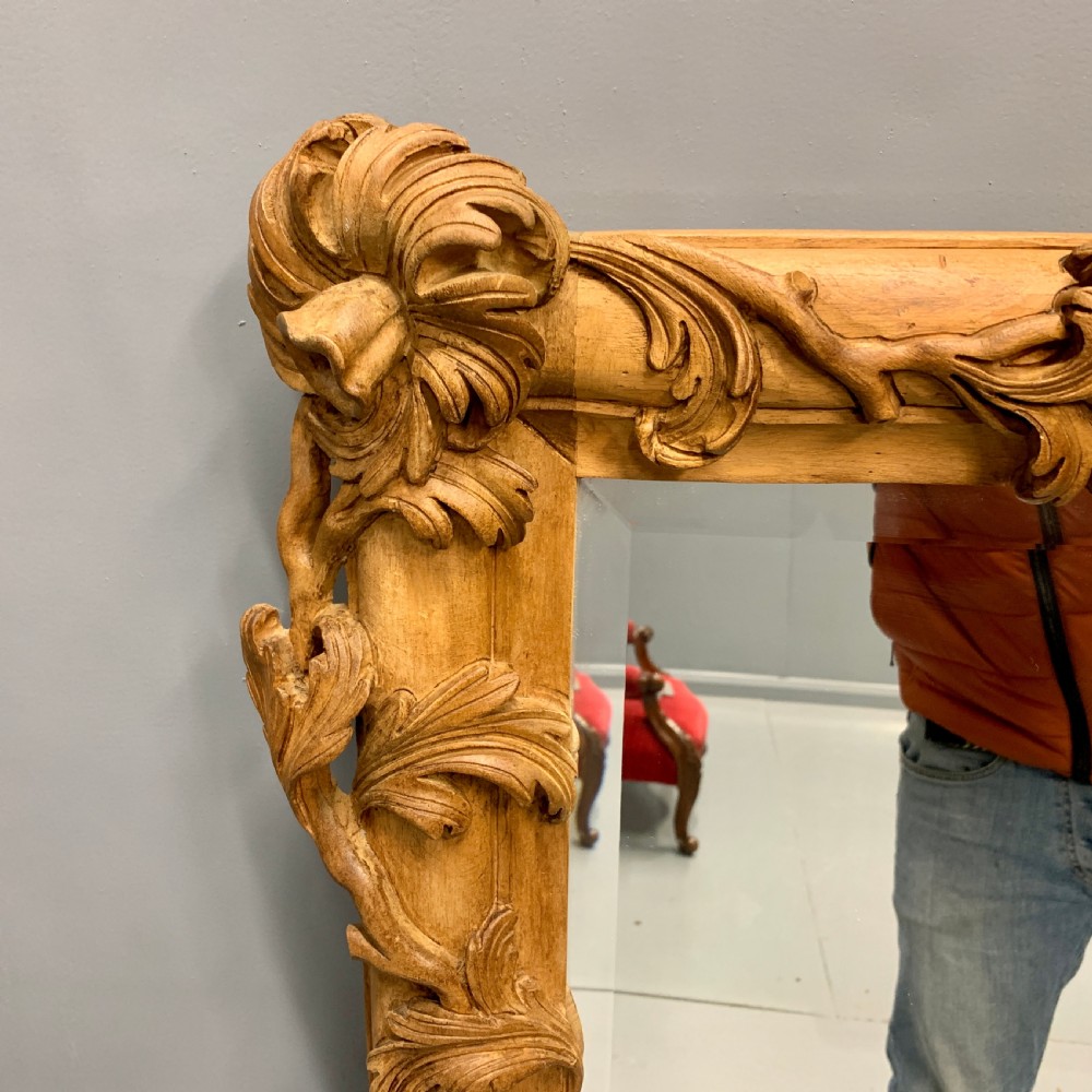 Large Continental carved frame mirror  View VI