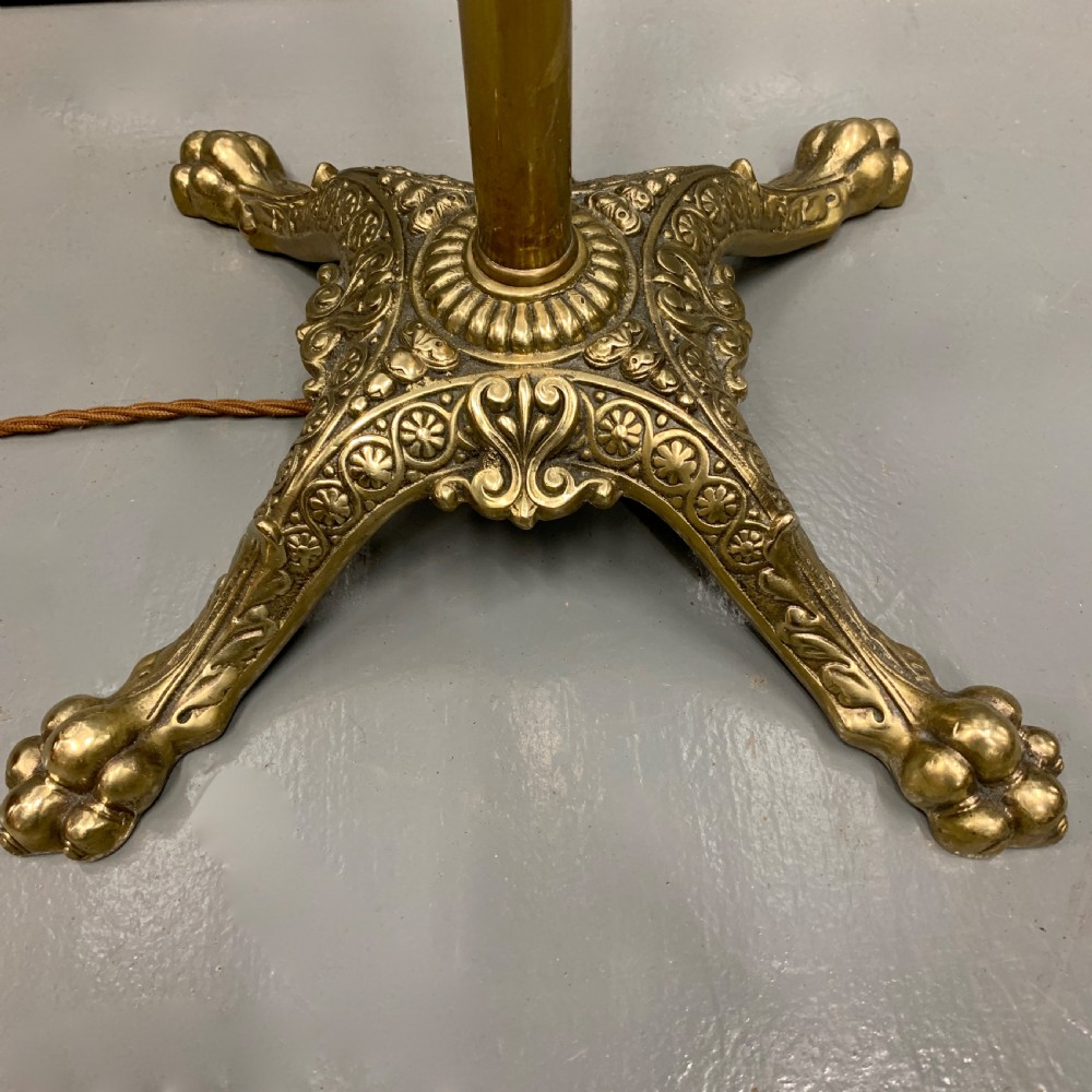 Pair of adjustable brass standard lamps  View VII