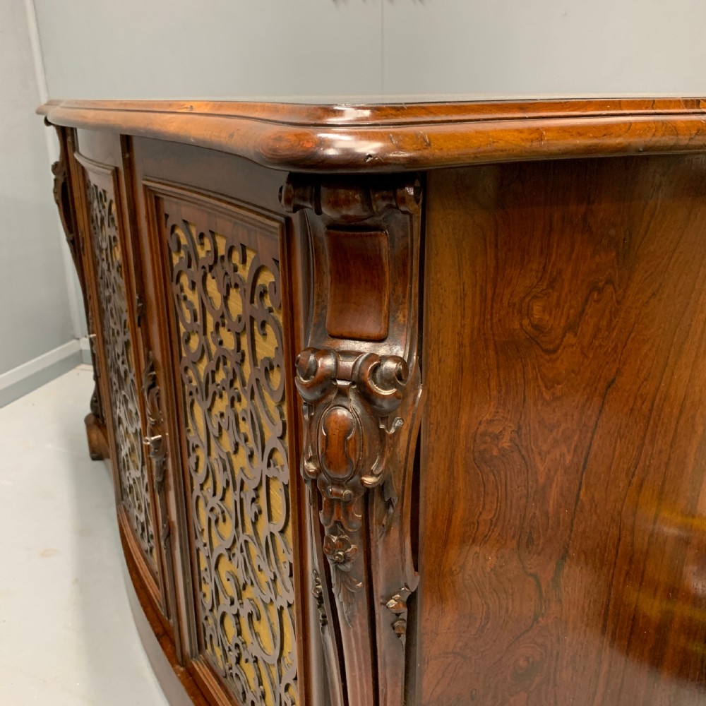 Gillows of Lancaster serpentine rosewood sideboard View III
