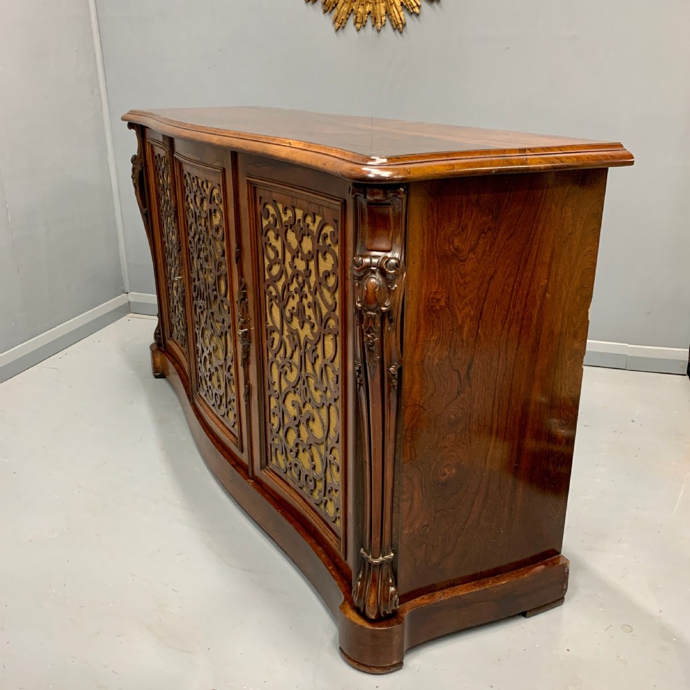 Gillows of Lancaster serpentine rosewood sideboard View V