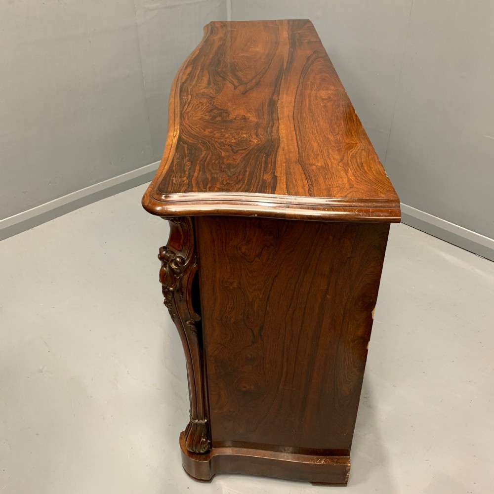 Gillows of Lancaster serpentine rosewood sideboard View VII