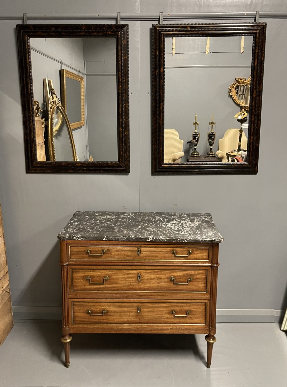 Large pair of Coromandel mirrors View XII