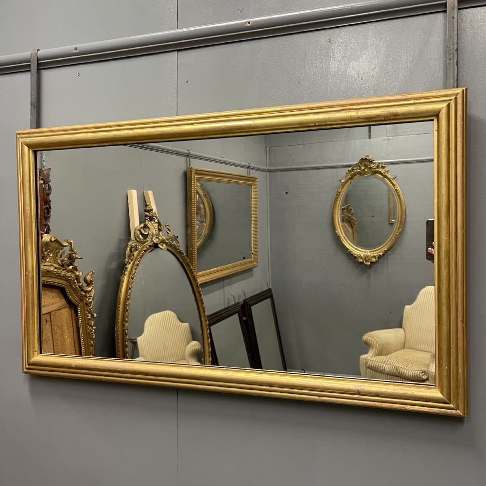 19th century gilt landscape overmantle mirror View IV
