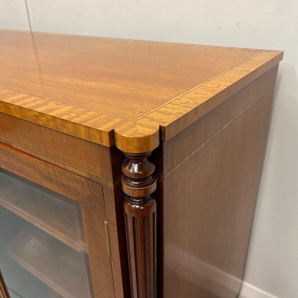 French breakfront glazed sideboard bookcase View V