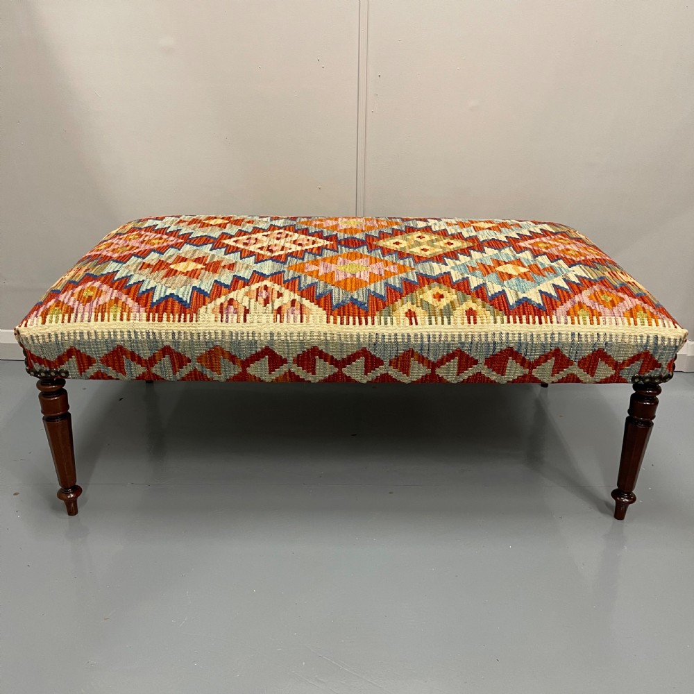4’ x 2’ centre footstool in kilim View V